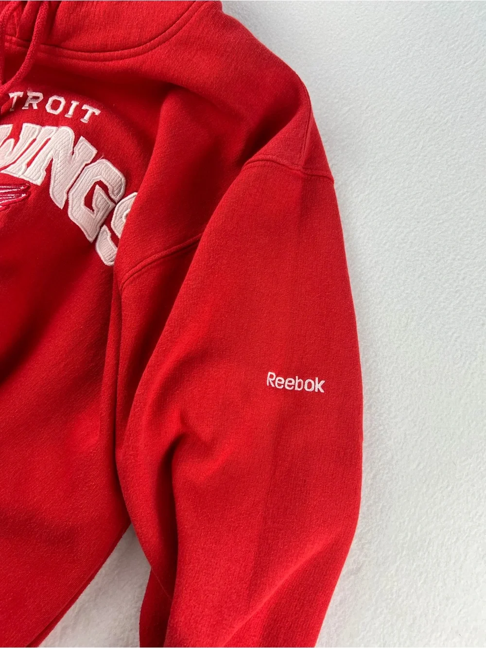 Vintage Y2K Reebok Detroit Red Wings Face Off Collection Pullover Hoodie Size XL